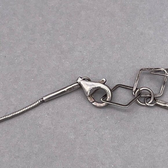 925 Sterling Silver Peacock Pearl Pendant Necklace 17 to 20 Inches - Picture 5 of 6